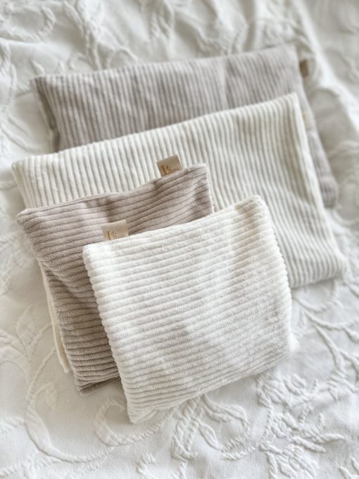 Kirschkernkissen Cord offwhite big – Bild 2
