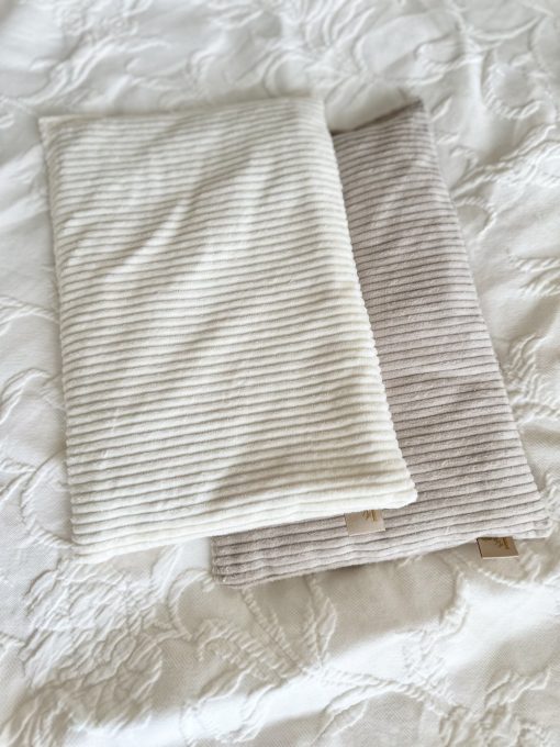 Kirschkernkissen Cord offwhite big