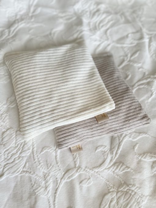 Kirschkernkissen Cord offwhite klein
